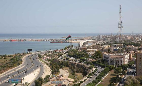 Vue de la ville de Tripoli, en Libye.